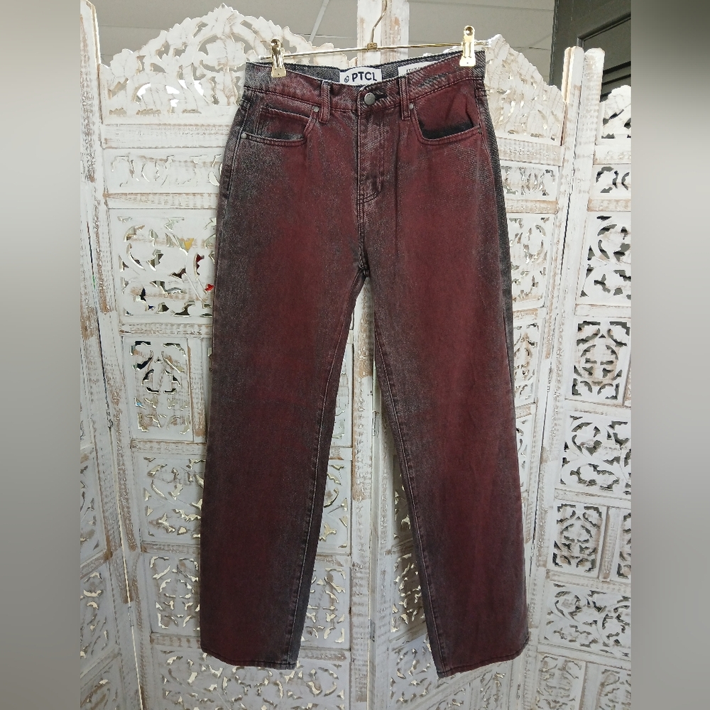 PTCL Straight Jeans - Rich Burgundy